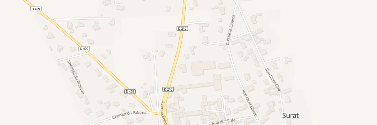 Plan du 32 Rte Etienne Clementel à Surat