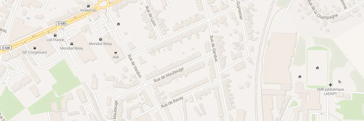 Plan du 73 Rue de Maubeuge à Cambrai