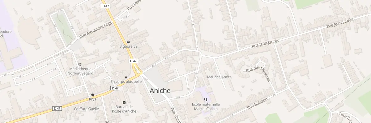 Plan du 16B Rue Jean Jaures à Aniche