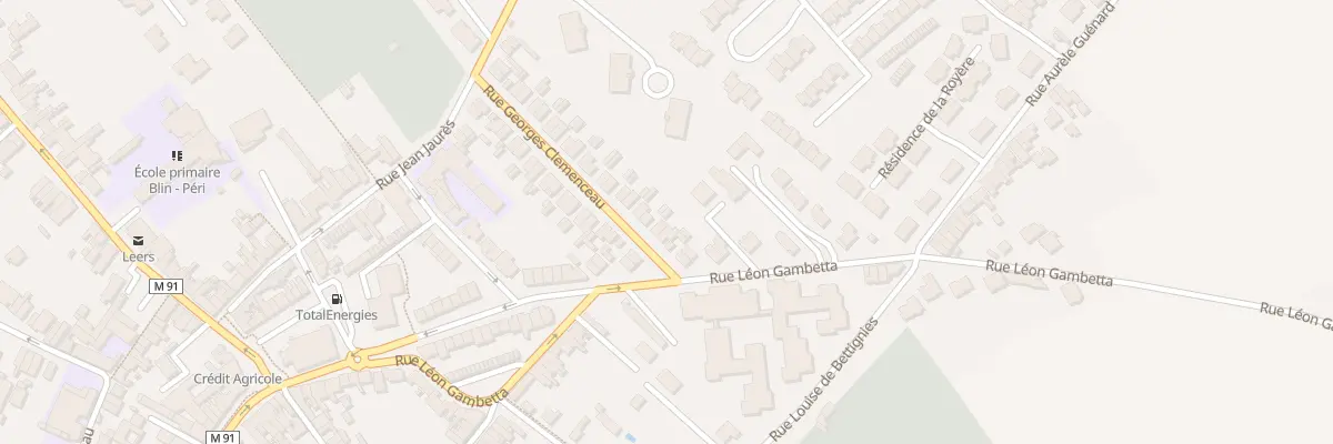Plan du 21 Rue Clemenceau à Leers