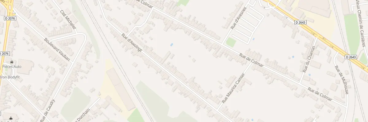 Plan du 69 Rue d’Awoingt à Cambrai