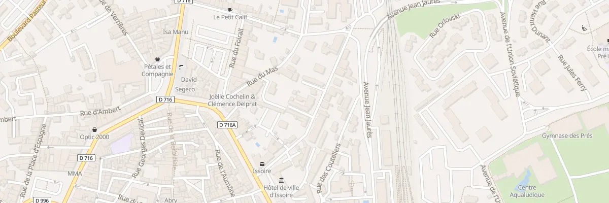 Plan du 9 Rue Eugène Gauttier à Issoire