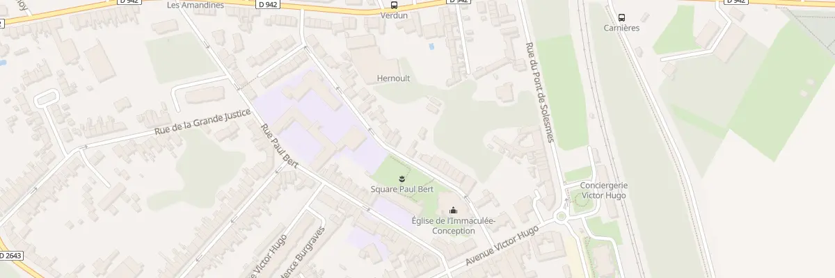 Plan du 18 Rue Sent de l’Eglise St Cloud à Cambrai