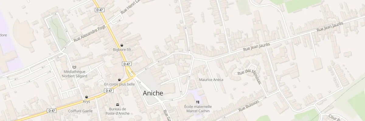 Plan du 20 Rue Jean Jaures à Aniche