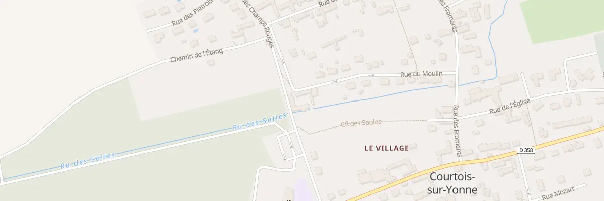 Plan du 19 Rue du Moulin à Courtois-sur-Yonne