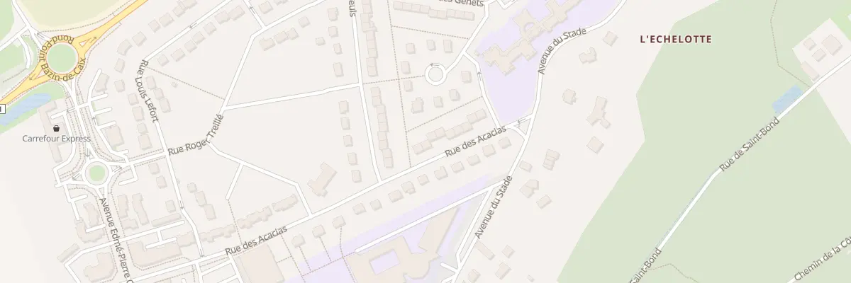 Plan du 16 Rue des Acacias à Paron
