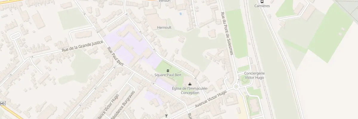Plan du 14 Rue Sent de l’Eglise St Cloud à Cambrai