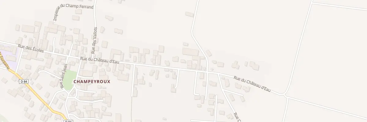 Plan du 12 Rue du Chateau d’Eau Champeyr à Saint-Ignat