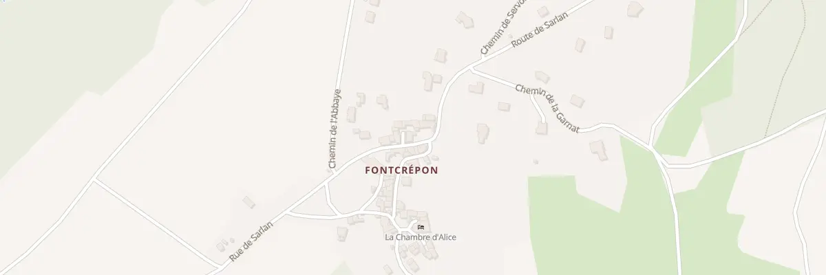 Plan du 12 Rue de Sarlan Fontcrépon à Yronde-et-Buron