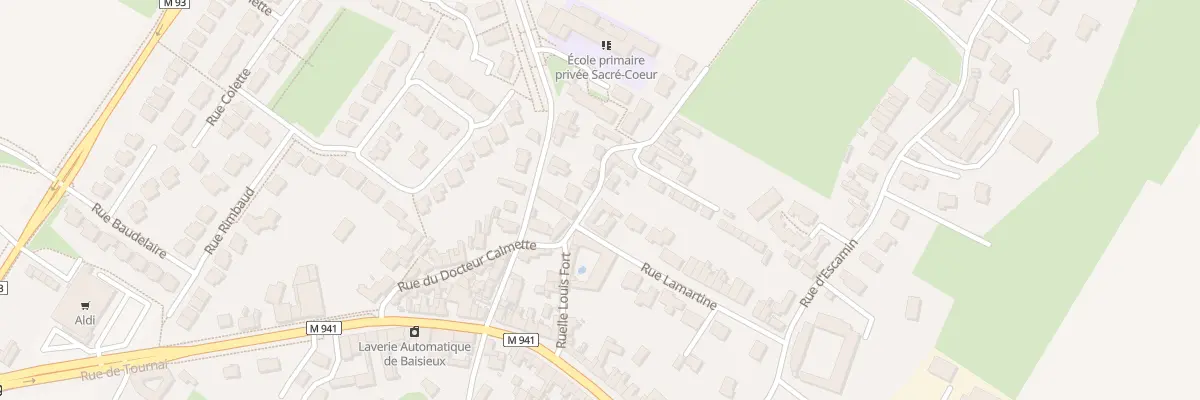 Plan du 2 Rue Lamartine à Baisieux