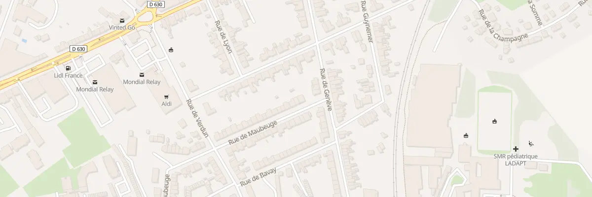 Plan du 83 Rue de Maubeuge à Cambrai
