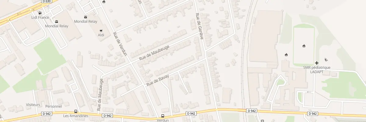 Plan du 25 Rue de Bavay à Cambrai