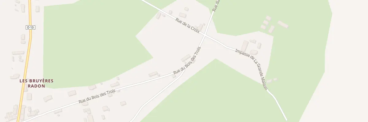 Plan du 154 Rue du Bois des Trois à Luthenay-Uxeloup