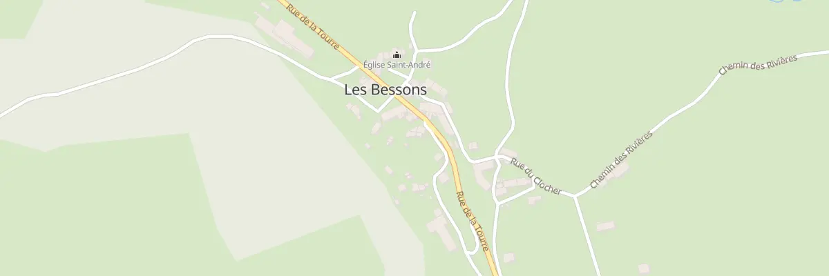 Plan du 5243 Les Bessons aux Bessons