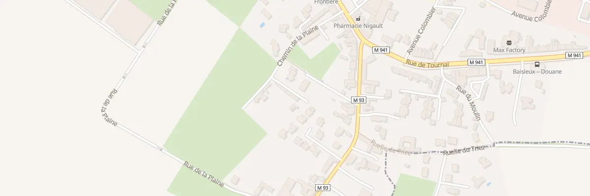 Plan du 200 Che de la Plaine à Baisieux