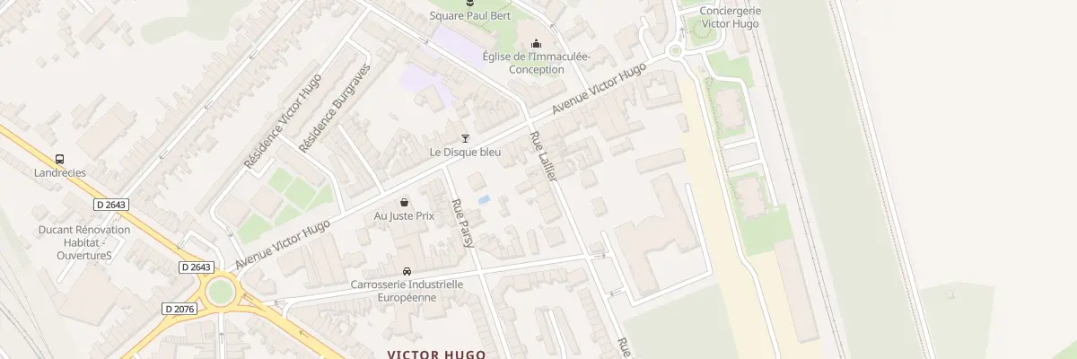 Plan du 2 Rue Lallier à Cambrai