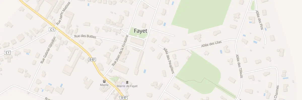 Plan du 13 All des Peupliers à Fayet