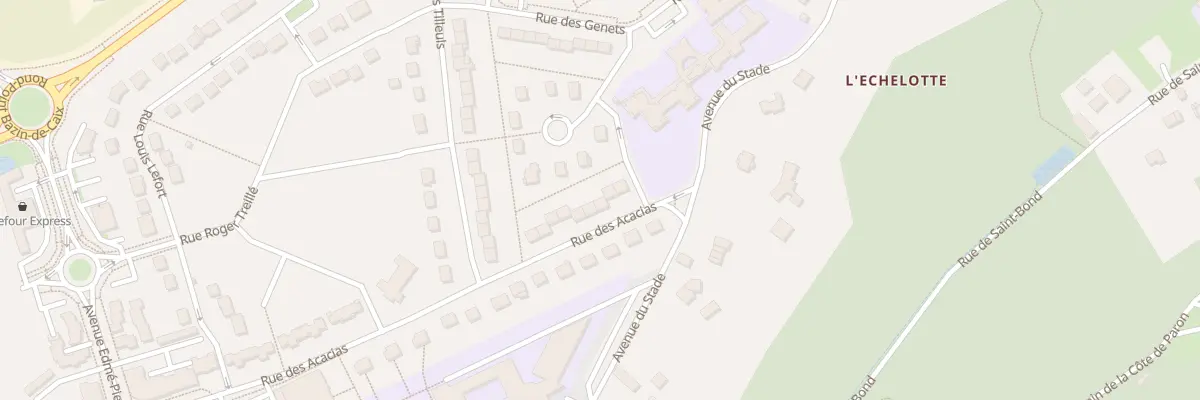 Plan du 6 Rue des Acacias à Paron