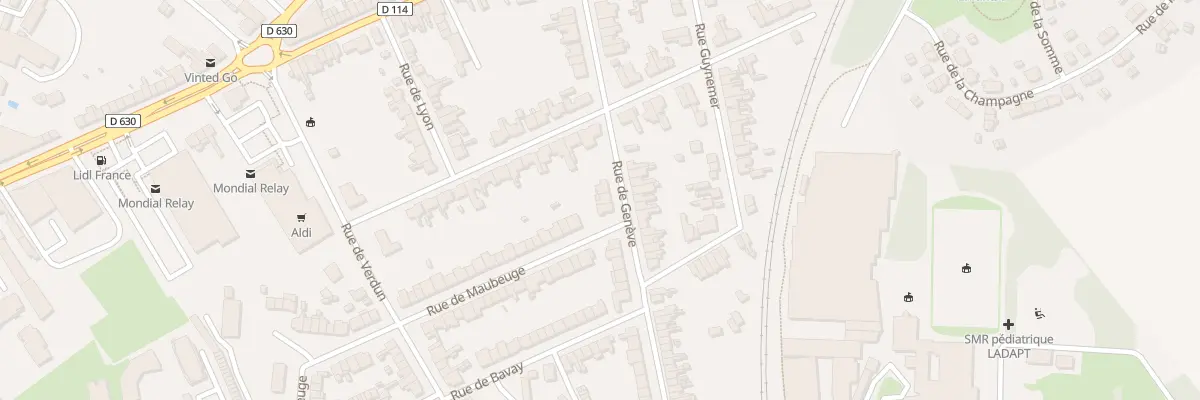 Plan du 28 Rue de Genève à Cambrai
