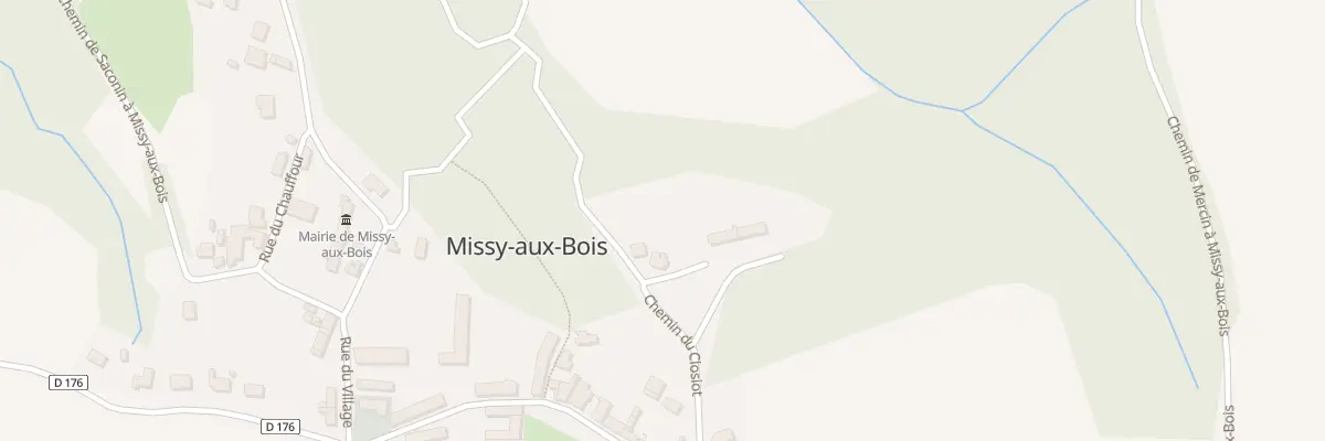 Plan du 1 Che du Closiot à Missy-aux-Bois