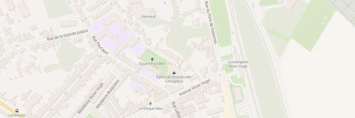 Plan du 2 Rue Sent de l’Eglise St Cloud à Cambrai