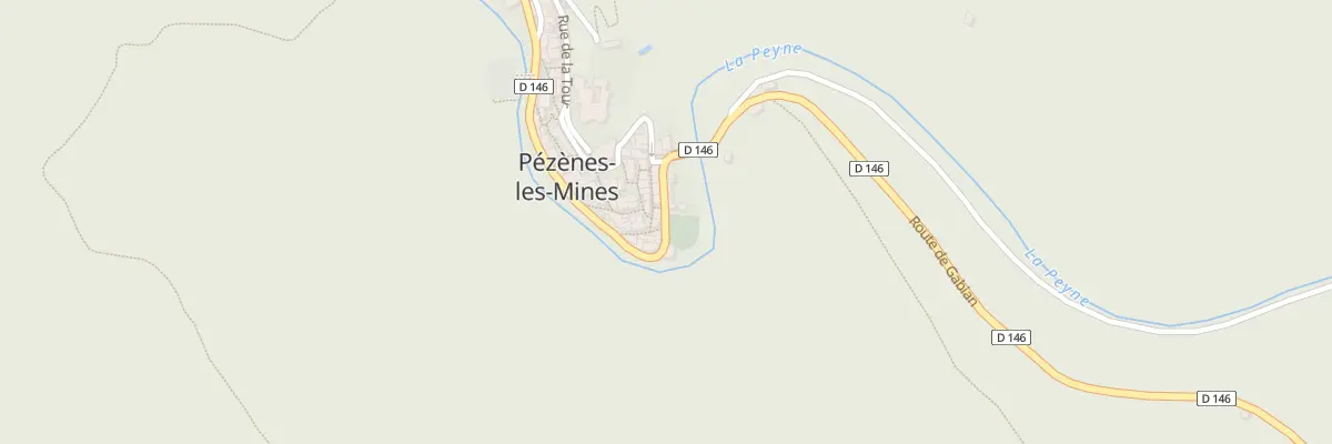 Plan du 2 Rue de l’Ancienne Mairie à Pézènes-les-Mines
