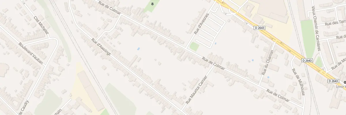 Plan du 94 Rue de Colmar à Cambrai