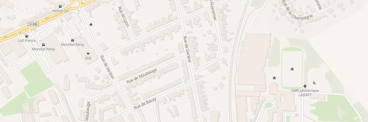 Plan du 30 Rue de Genève à Cambrai