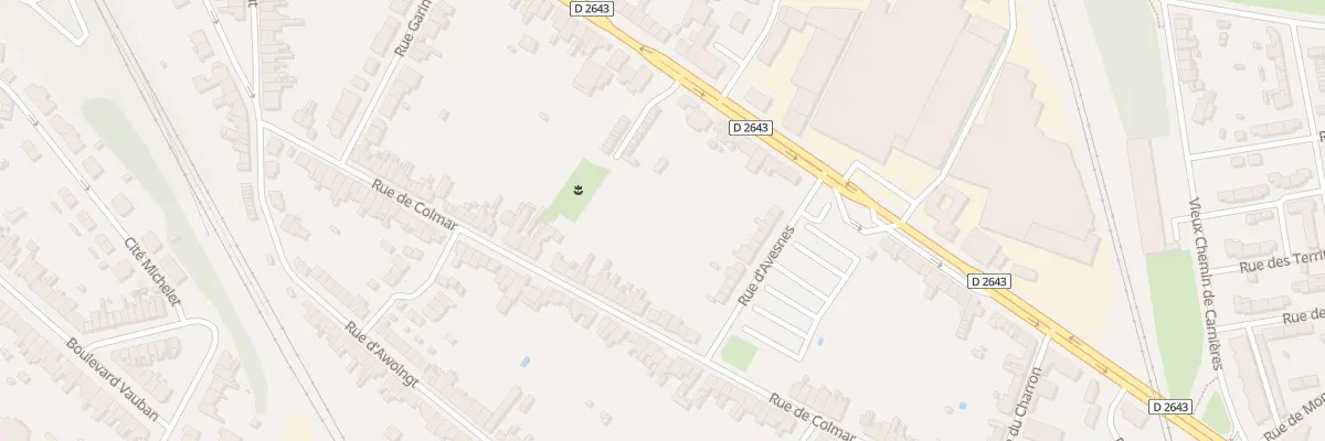 Plan du 61 Rue de Colmar à Cambrai