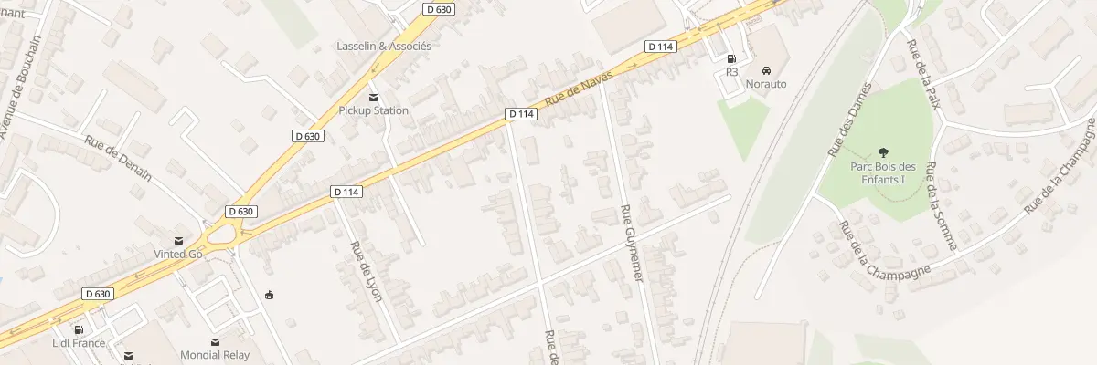 Plan du 1B Rue de Genève à Cambrai