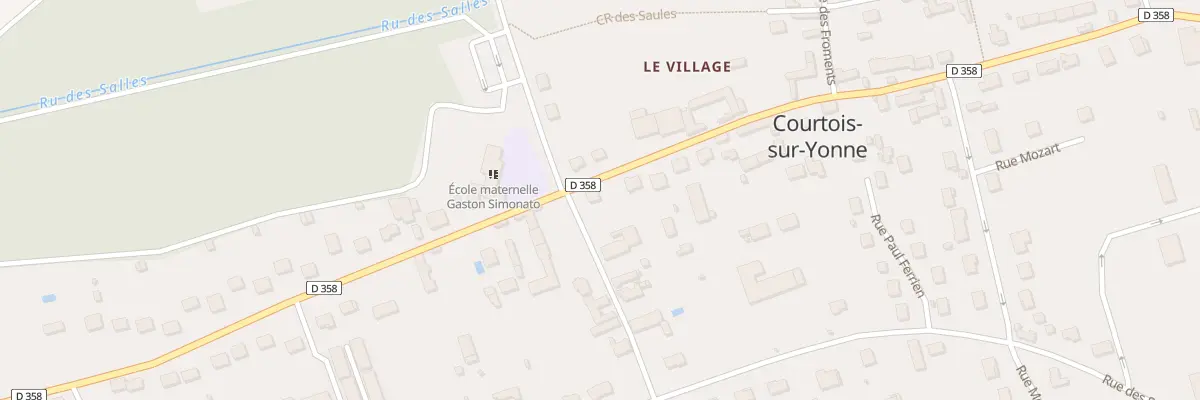 Plan du 1 Rue des Seigles à Courtois-sur-Yonne