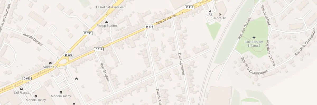 Plan du 3 Rue de Genève à Cambrai