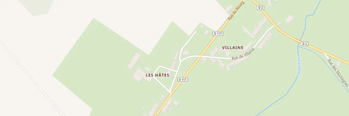 Plan du 9 Les Hates à Dompierre-sur-Nièvre