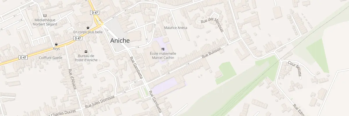 Plan du 25 Rue Buisson à Aniche