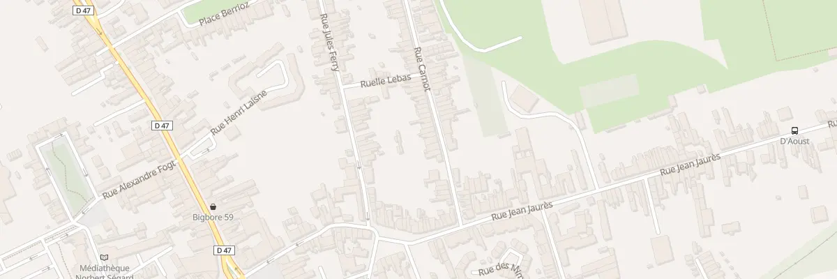 Plan du 23 Rue Carnot à Aniche