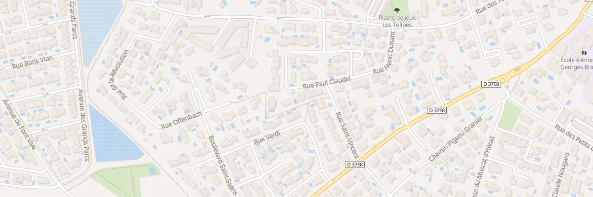 Plan du 28 Rue Paul Claudel à Sauvian