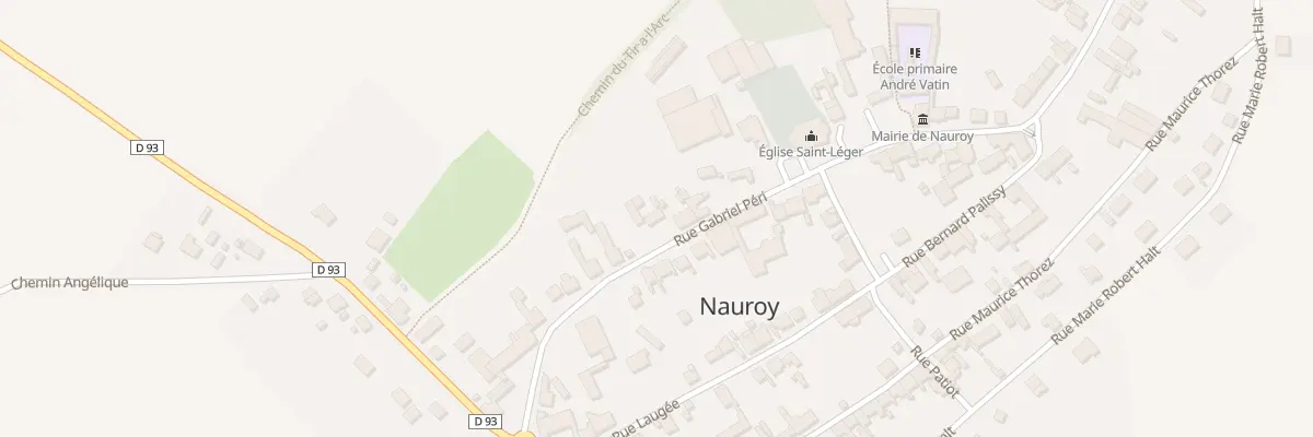 Plan du 20 Rue Gabriel Péri à Nauroy