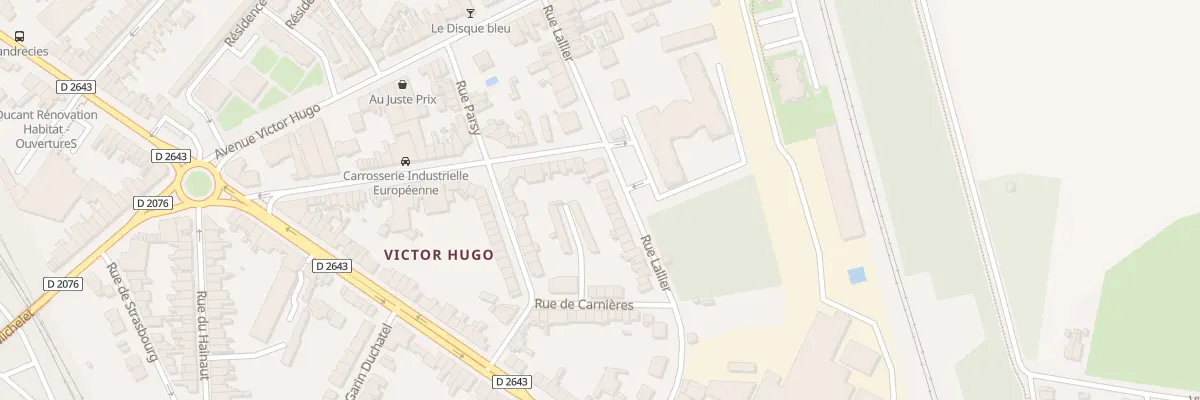 Plan du 12 Rue Lallier à Cambrai