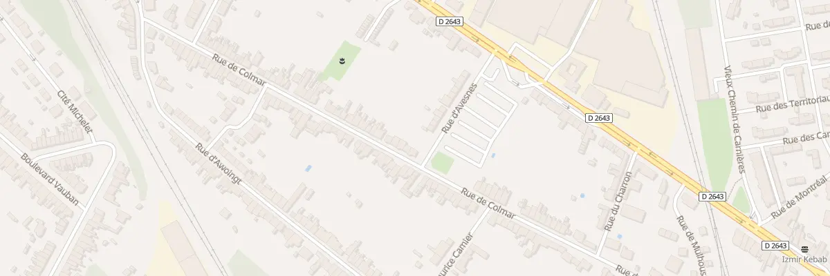 Plan du 75 Rue de Colmar à Cambrai