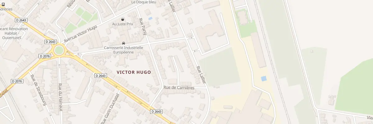 Plan du 18 Rue Lallier à Cambrai