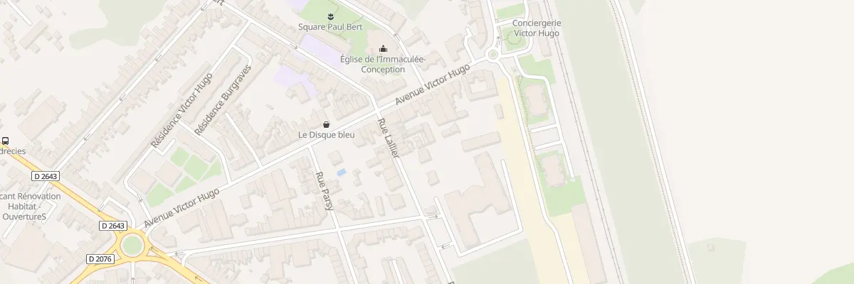 Plan du 95 Rue Lallier à Cambrai