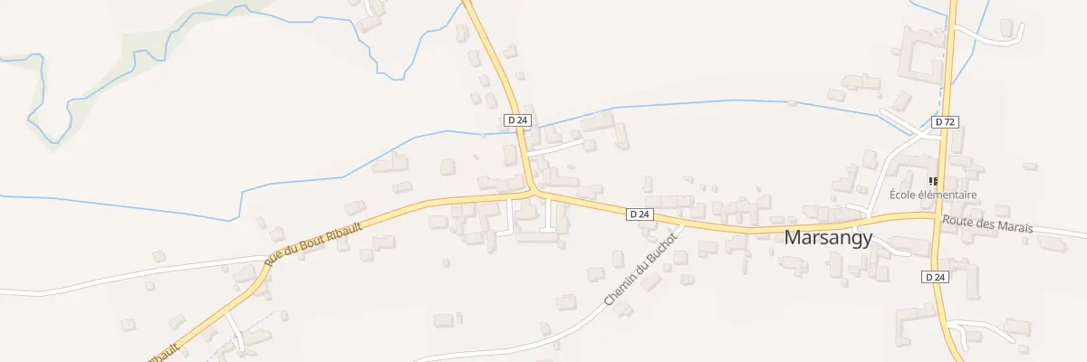 Plan du 34 Rue du Champ de l’Orme à Marsangy