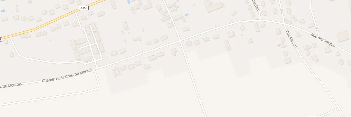 Plan du 1 Che de la Croix de Montois à Courtois-sur-Yonne