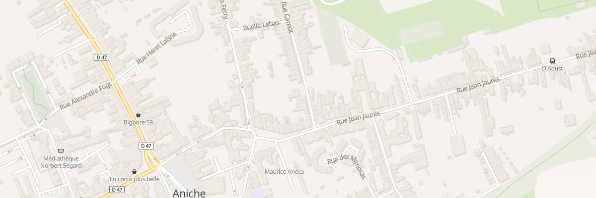 Plan du 11 Rue Carnot à Aniche