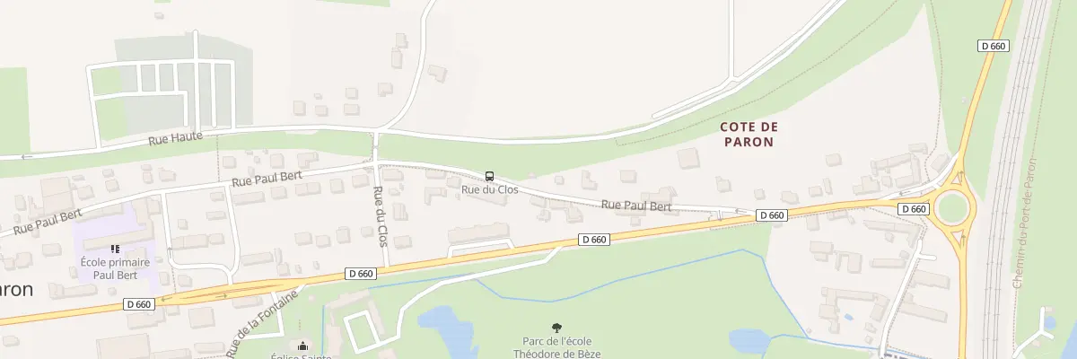 Plan du 24 Rue Paul Bert à Paron