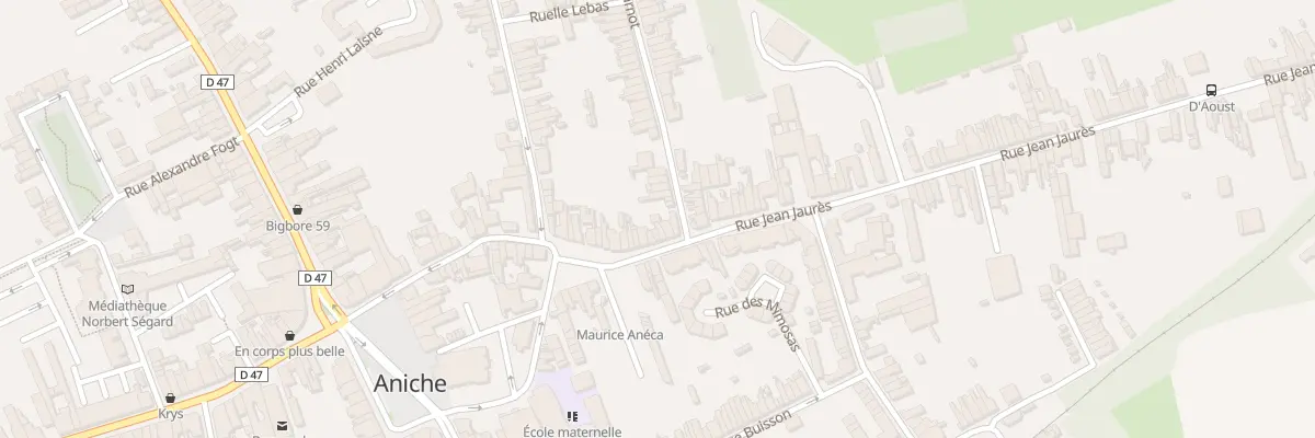Plan du 57 Rue Jean Jaures à Aniche