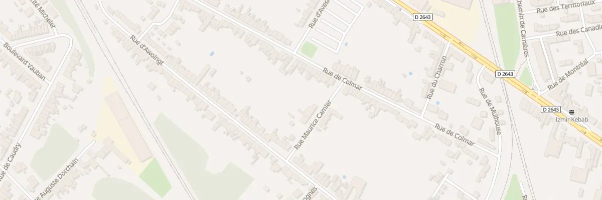 Plan du 116 Rue de Colmar à Cambrai