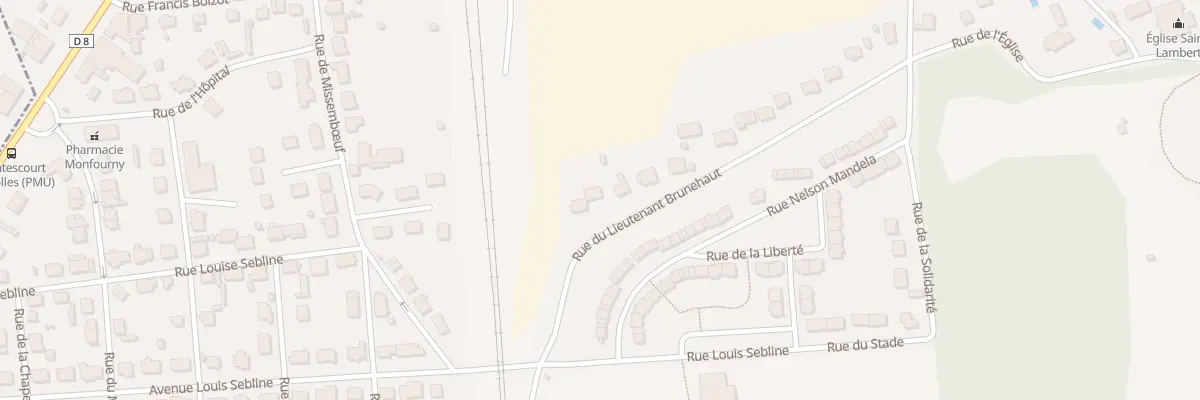 Plan du 38 Rue du Lieutenant Brunehaut à Montescourt-Lizerolles
