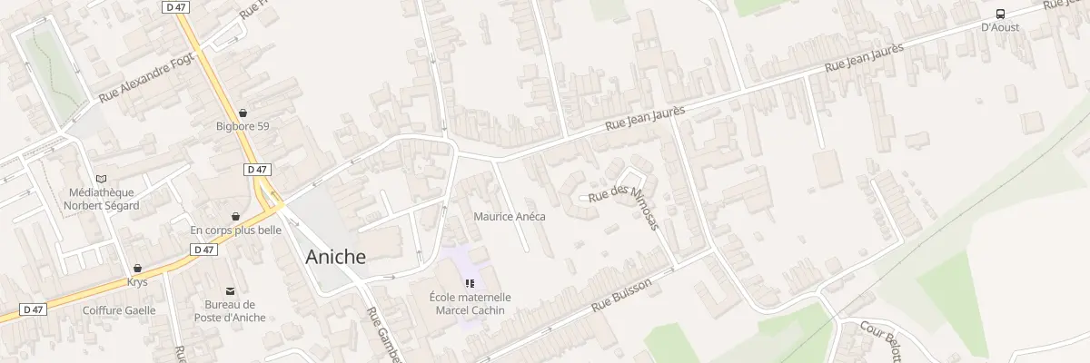 Plan du 36A Rue Jean Jaures à Aniche
