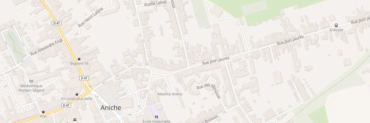 Plan du 1B Rue Carnot à Aniche